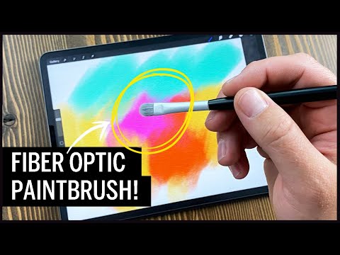 Fiber Optic Paintbrush Stylus for the iPad Pro! - Atmospheria Brush REVIEW