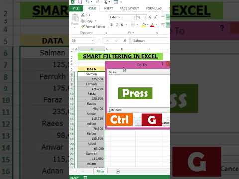Smart Filtering  #youtubeshorts #exceltipsandtricks #excel