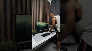 The Cleanest Minimalist Gaming Desk Setup You’ll Ever See!