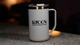 Perka® Guji 15 oz. Recycled Steel and Coffee Grounds Mug - Logomark - PromoErrday - ep1591