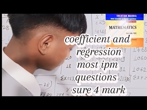 Class-12Coefficient & Regression||Neb Most Imp questions||Sure 💯% fixed questions