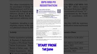 IBPS NOTIFICATION 2023-24 | RRB NOTIFICATION | BANK NOTIFICATION | rrb po notification#shorts
