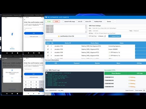 Emulator FB 💬 Auto Account Create Tool 👑 | Unlimited Account create | Auto Otp Patch #fb #tools 