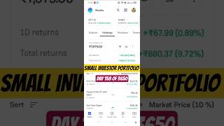 SMALL INVESTORS - MY MUTUAL FUND PORTFOLIO. #shorts #stockmarket