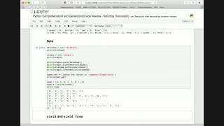 #SaturdayDiscussion - Python Comprehensions and Generators with Kenneth Love