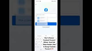 How To Recover Facebook Password Without  Email And Phone Number | How To Change Facebook Password