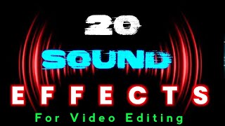 20 Sound🎶🎼 effects🔊 for videos 2023|