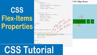 #55 CSS Flex Items Properties| Order| Flex-Grow| Flex-Shrink | Flex-Basis | Align-Self |CSS Tutorial