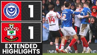 EXTENDED HIGHLIGHTS: Portsmouth 1-1 Southampton | Championship