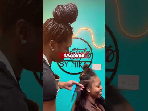 Sleek braided ponytail #naturalhair #hair #ponytail #braidedhairstyles #indy #shorts