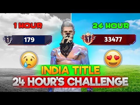 Can I Achieve India Title In 24 Hours?⌛ What Happens After 24 Hours..💀