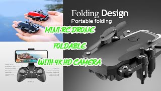 Mini RC drone with 4K 5MP HD Camera Foldable drones Altitude Hold D2 Pocket Profesional Quadcopter