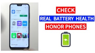 How to check battery health on Honor phones