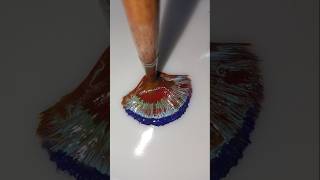 🤎🩵💙💛 Satisfying colour mixing Art Shorts #painting