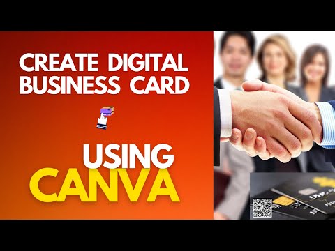 How To Create Digital Business Card on Canva For Selling it🤑