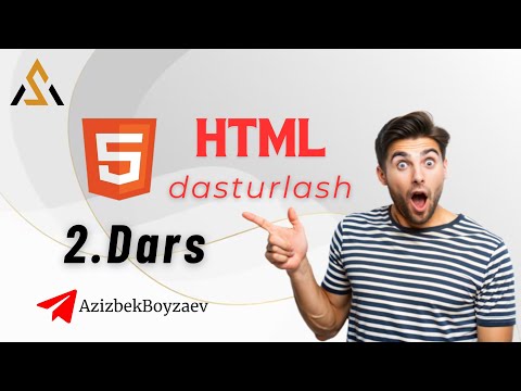 HTML 2-Dars amaliyot #2 #dasturlash #html