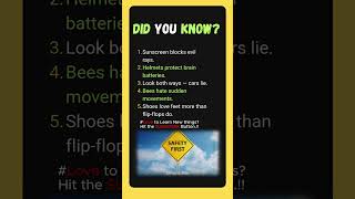 Outdoor Safety Facts✅#didyouknow #safetyfacts #interestingfacts #learndaily #amazingfacts