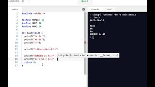 C Programming Skills Using Replit: printf() Intro