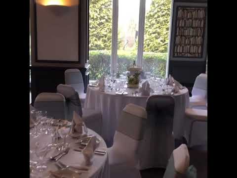 Restaurant set up for wedding (virtual tour)