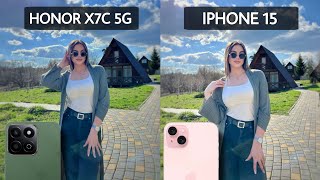 Honor X7C 5G Vs iPhone 15 Camera Test Comparison 