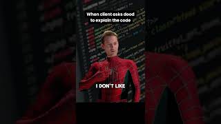 The moment when dood struggles to explain code to client🤣😂 | Ft. Spiderman No Way Home Tobey Maguire
