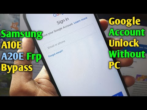 Samsung A10E/A20E Frp Bypass Google Account Unlock l Samsung SM-A102U/SM-A202F Frp Bypass Without PC