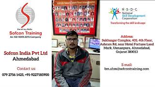 Parimal chavada Trained & Placed by Sofcon Ahmedabad