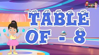 Table part 8 in English | English Table 8| KooBoo | 8 Table for Kids| English Kids Learning