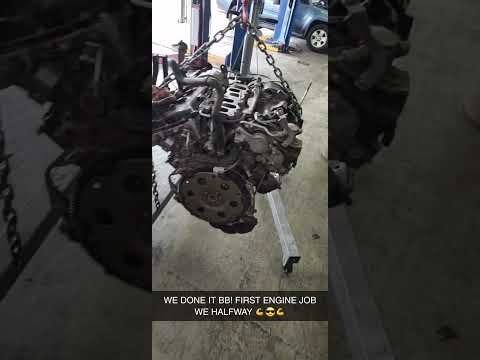 First Engine Swap Ever! 2021 Toyota Tacoma  #mechanic #Toyota #engineswaps