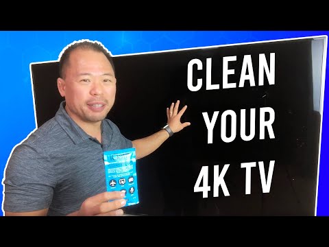How to Clean a 4K TV Screen the Right Way - iCloth vs. Microfiber | Ed Tchoi