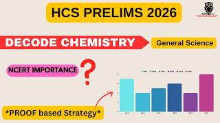 DECODE HCS Science (CHEMISTRY) 2026 | *PROOF based Strategy*| HPSC HCS PRELIMS 2026 | THE MINIMALIST