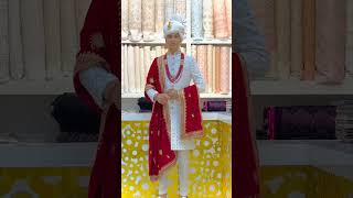 Off white sherwani hand work 🎉🎉#sherwani #short #wadding #youtube #viral #all #fashion #groom