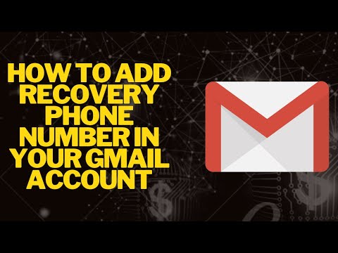 How to add recovery phone number in your Gmail account