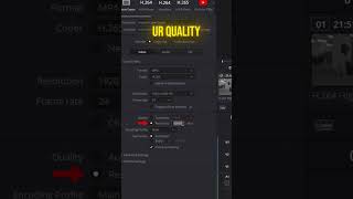 BEST Davinci Resolve EXPORT Settings 🦋 #shorts