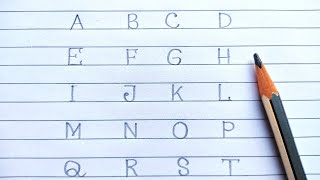 Capita letter writing by pencil  ||  ABCD  ||  #handwriting_guide
