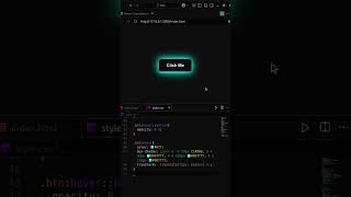 🔥 Button Hover Effect | ✨ Neon Glow Effect | #css #html #htmlcss #hovereffect #cssanimation