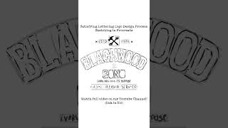 Satisfying Lettering Logo Design Process #logodesigninprocreate