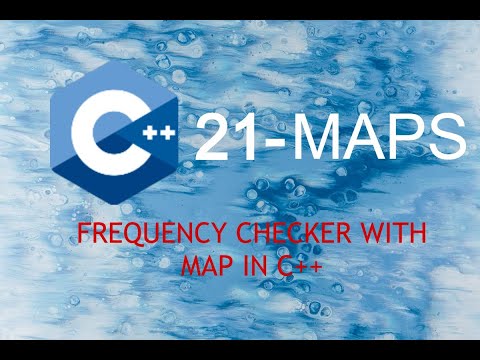 C++TUTORIAL||MAPS IN C++ ||FREQUENCY CHECKER WITH MAPS