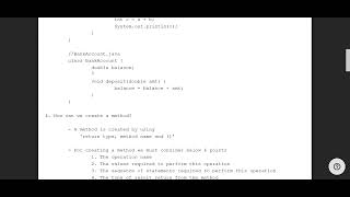#10 java Notes Reading Topic is Method and Types of Method