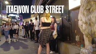 [4K] Seoul walk-Itaewon club street saturday night walking