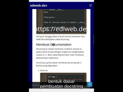 #pythonprogramming Komentar dan Dokumentasi  #tutorial