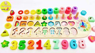 Best Learn Numbers, Colors, ABC, Shapes | Preschool Learning Video for Toddlers with Activity Puzzle