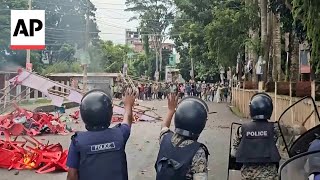 Bangladesh forces clash with supporters of ousted leader Hasina