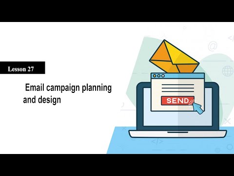Email campaign planning and design