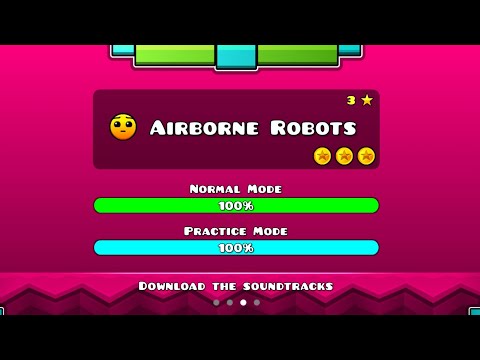 Geometry Dash Meltdown: AIRBORNE ROBOTS, 100% Complete [All Coins]