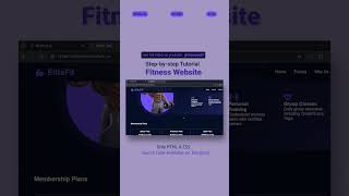 💪 CSS Modern Fitness Hub: Gym Website Tutorial  | MZCode01 #website #shorts #coding