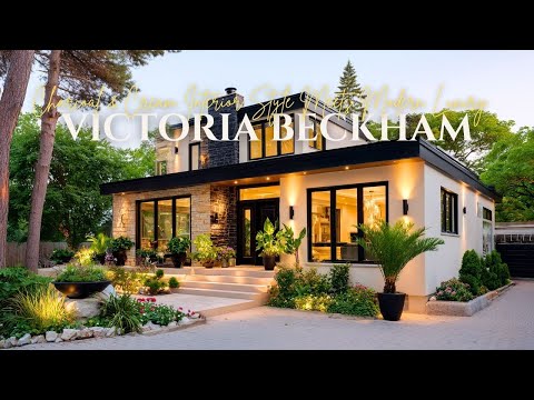 Victoria Beckham’s Charcoal & Cream Interior Style Meets Modern Luxury Minimalism