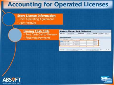 Joint Venture Billing Solution: Operated License Accounting