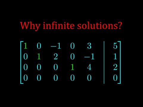 Why Linear Systems Suddenly Have Infinite Solutions