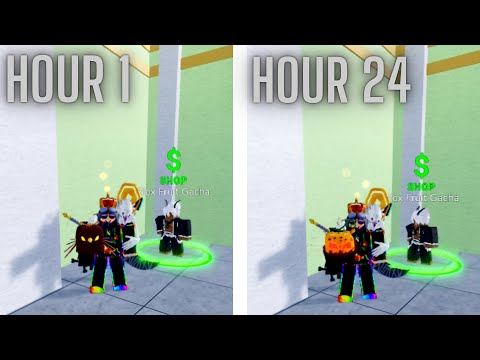 blox fruits rolling random fruits For 24 Hours..
